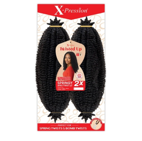 Outre Crochet Braids X-Pression Twisted Up 2X Springy Afro Twist 16”