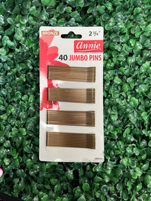  Annie Bronze jumbo bob pins 40 3/4"