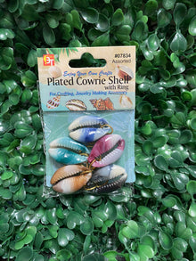  BT - Plated Cowrie shells with ring