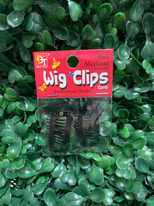  BT - Brown Wig Clips Medium