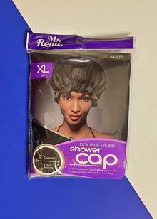  Annie X Large Double Lined Shower Cap Waterproof Black - HairITisBeautySupplies