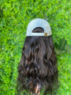 Cap Wig Wavy natural black 20 inch