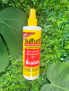  Sulfur 8 Braid Spray Medicated Anti-Dandruff Treatment 12 oz