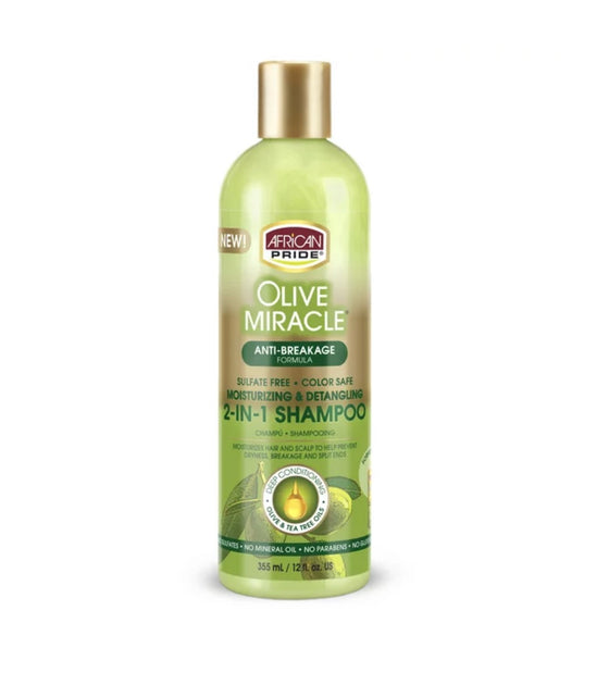 African Pride Olive Miracle 2- in-1 Shampoo