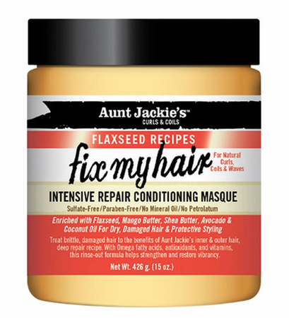 Aunt Jackie's Fix My Hair Intensive Repair Conditioning Masque 15 oz.